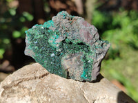 Natural Libethenite Crystals On Dolomite Matrix Specimens x 12 From Shituru, Congo - Toprock Gemstones and Minerals 