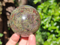 Polished Bastite Dragons Blood Stone Sphere-Ball x 3 From Tshipise, South Africa - Toprock Gemstones and Minerals 