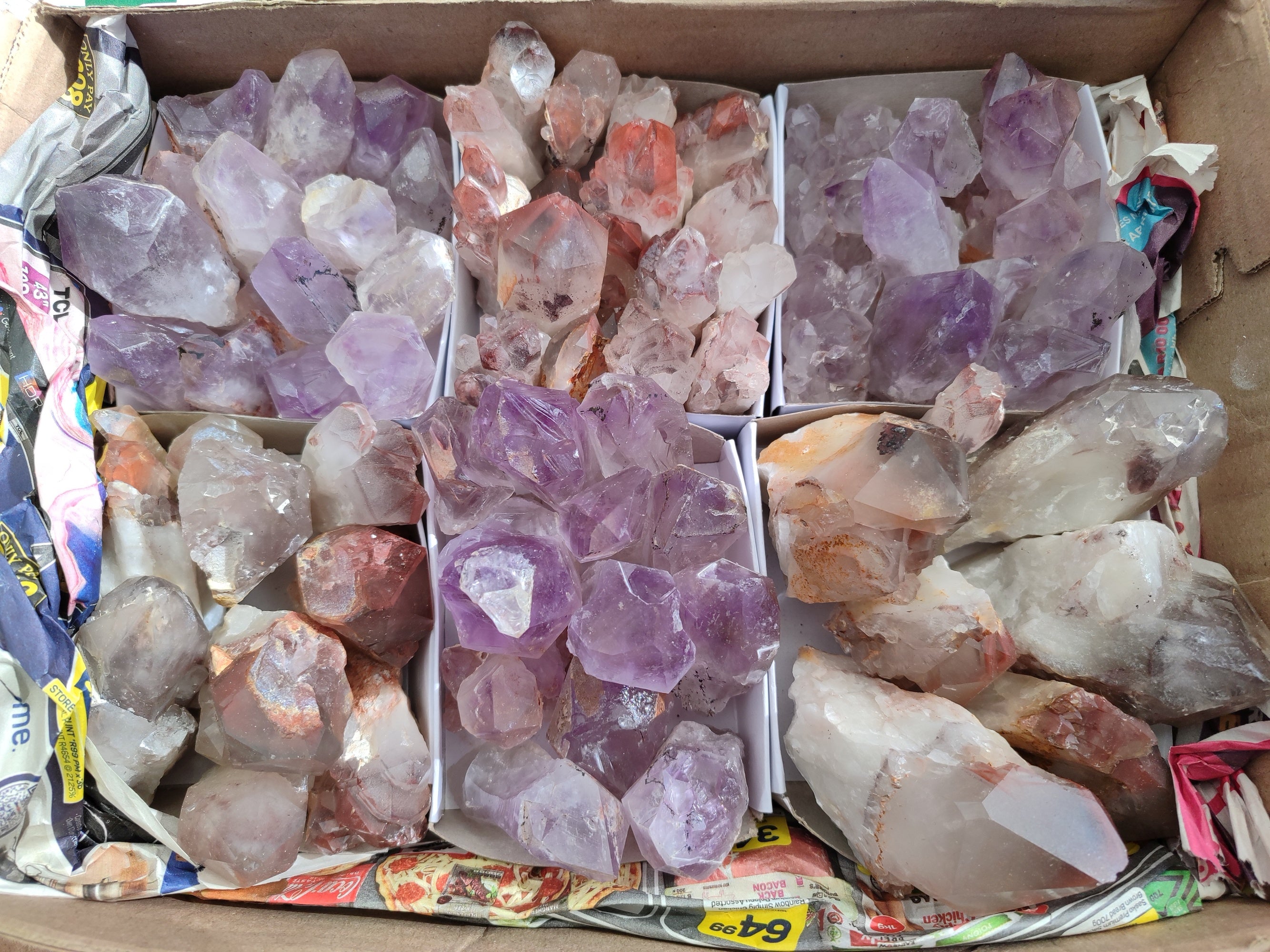 Natural Mixed Quartz Specimens x 3.88 Kg Lot From Southern Africa - Toprock Gemstones and Minerals 