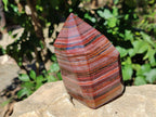 Polished Banded Tiger Iron Points x 2 From Northern Cape, South Africa - Toprock Gemstones and Minerals 