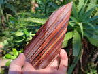 Polished Banded Tiger Iron Points x 2 From Northern Cape, South Africa - Toprock Gemstones and Minerals 