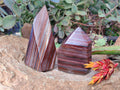 Polished Banded Tiger Iron Points x 2 From Northern Cape, South Africa - Toprock Gemstones and Minerals 