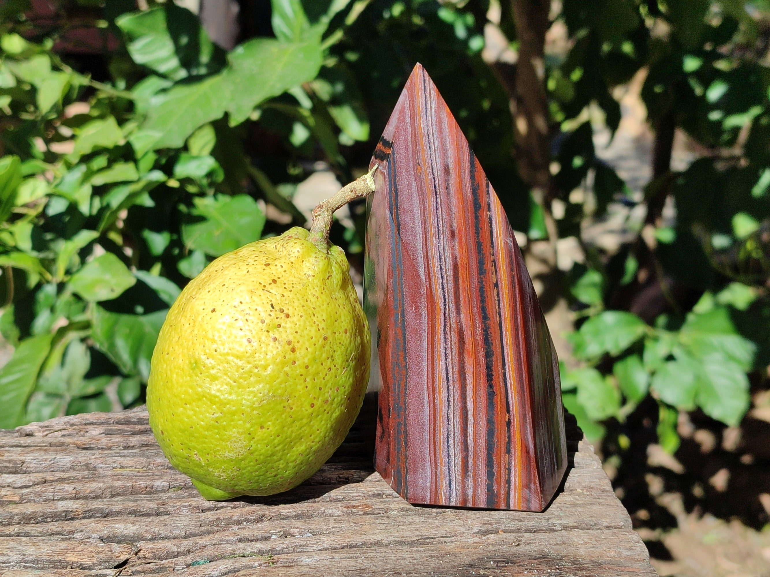 Polished Banded Tiger Iron Points x 2 From Northern Cape, South Africa - Toprock Gemstones and Minerals 