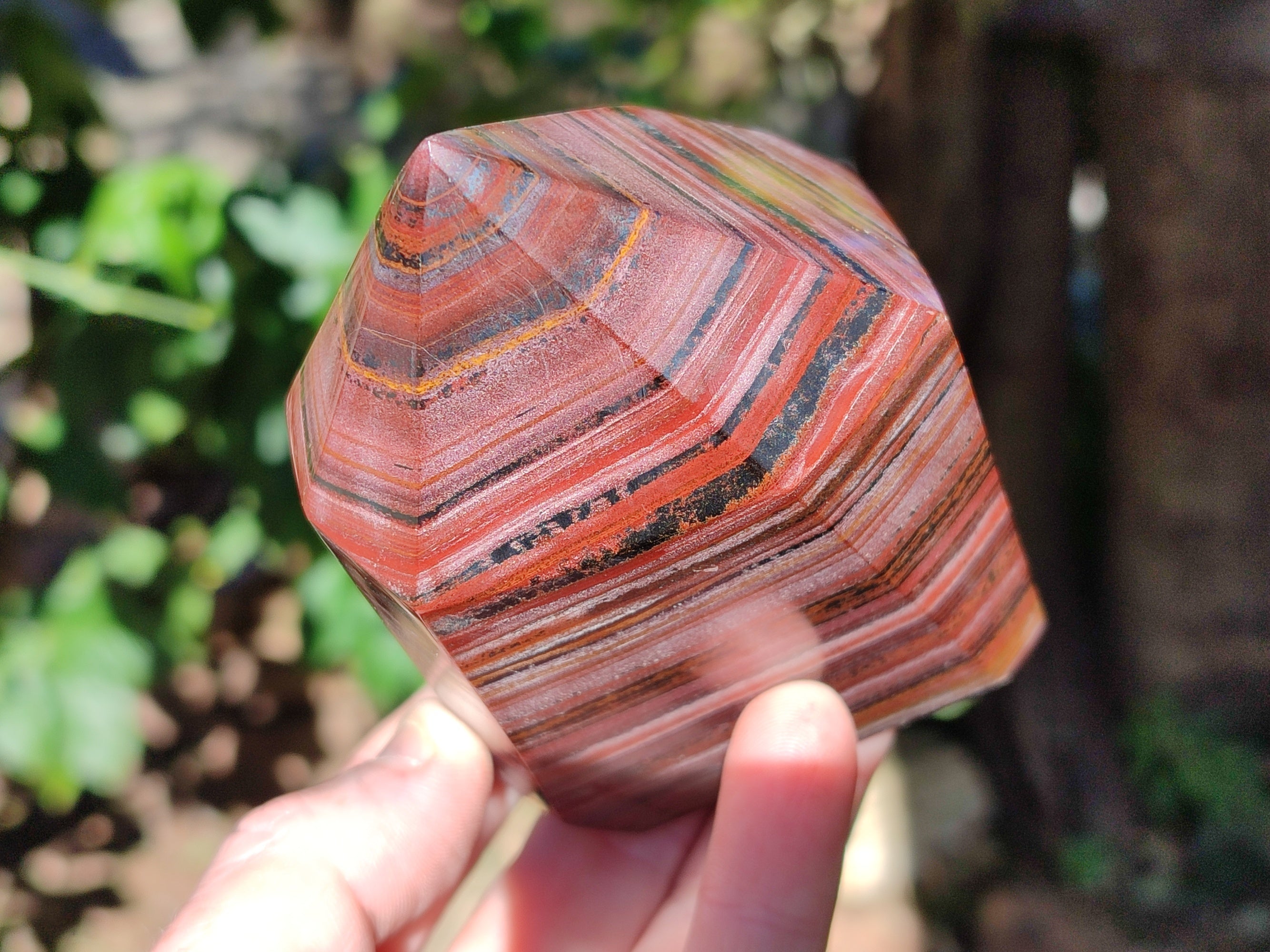 Polished Banded Tiger Iron Points x 2 From Northern Cape, South Africa - Toprock Gemstones and Minerals 