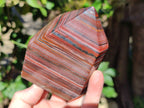 Polished Banded Tiger Iron Points x 2 From Northern Cape, South Africa - Toprock Gemstones and Minerals 
