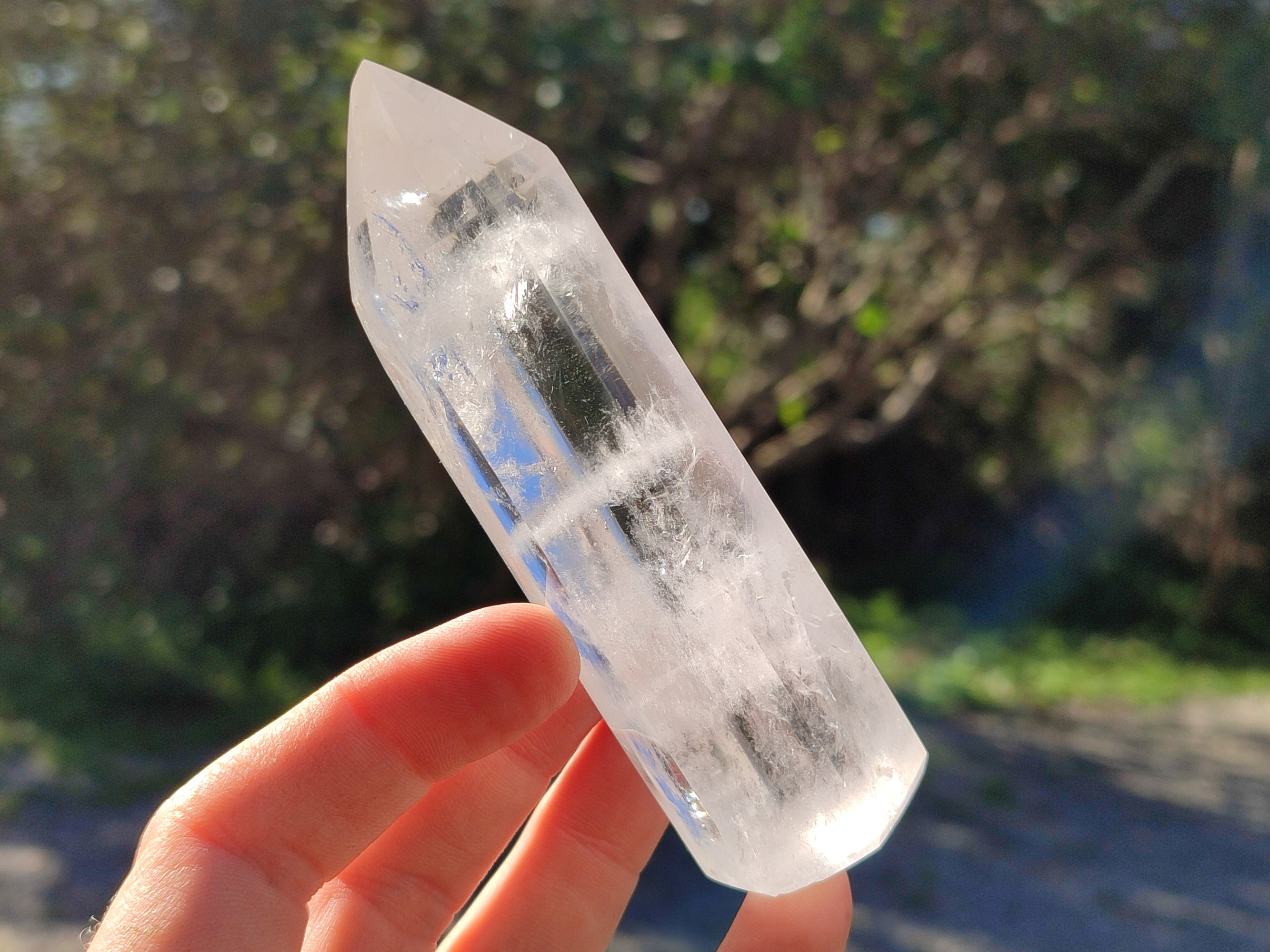 Polished Clear Quartz Crystals x 6 From Madagascar - Toprock Gemstones and Minerals 