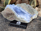 Natural Blue Lace Agate Geode Specimens x 1 From Nsanje, Malawi - Toprock Gemstones and Minerals 