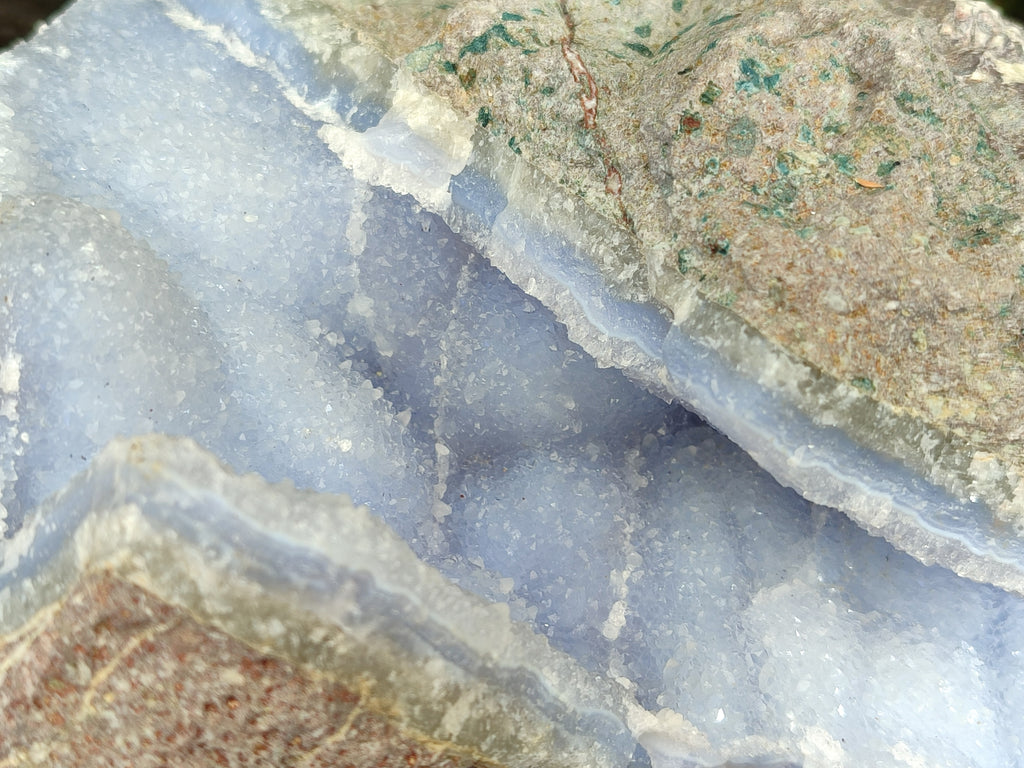 Natural Blue Lace Agate Geode Specimens x 1 From Nsanje, Malawi - Toprock Gemstones and Minerals 
