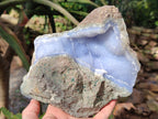 Natural Blue Lace Agate Geode Specimens x 1 From Nsanje, Malawi - Toprock Gemstones and Minerals 
