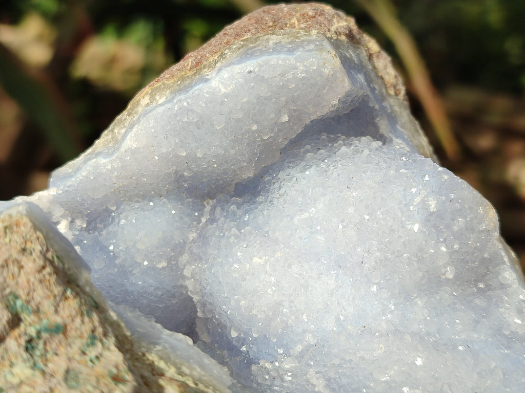 Natural Blue Lace Agate Geode Specimens x 1 From Nsanje, Malawi - Toprock Gemstones and Minerals 