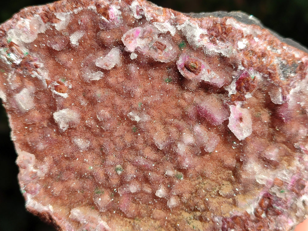 Natural Salrose Cobaltion Dolomite with malachite Specimens x 3 From Kakanda, Congo - Toprock Gemstones and Minerals 