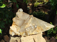 Polished Clear Quartz Cluster x 1 From Madagascar