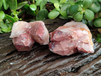 Natural Red Hematoid Quartz Clusters x 12 From Karoi, Zimbabwe