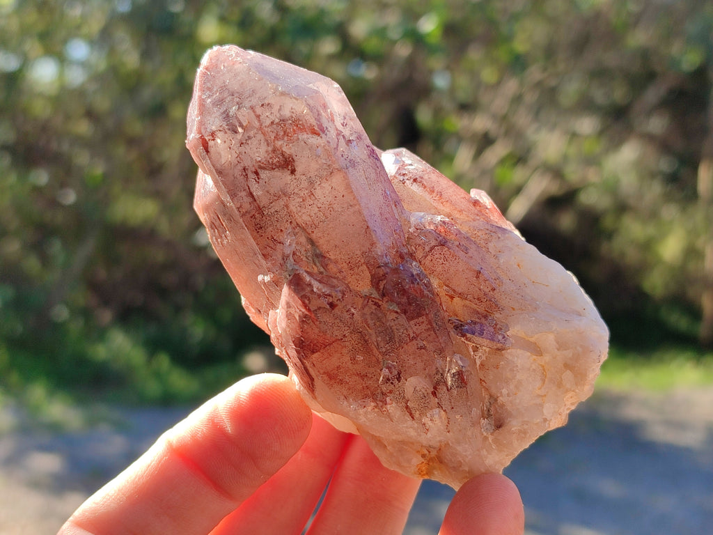 Natural Red Hematoid Quartz Clusters x 12 From Karoi, Zimbabwe - Toprock Gemstones and Minerals 