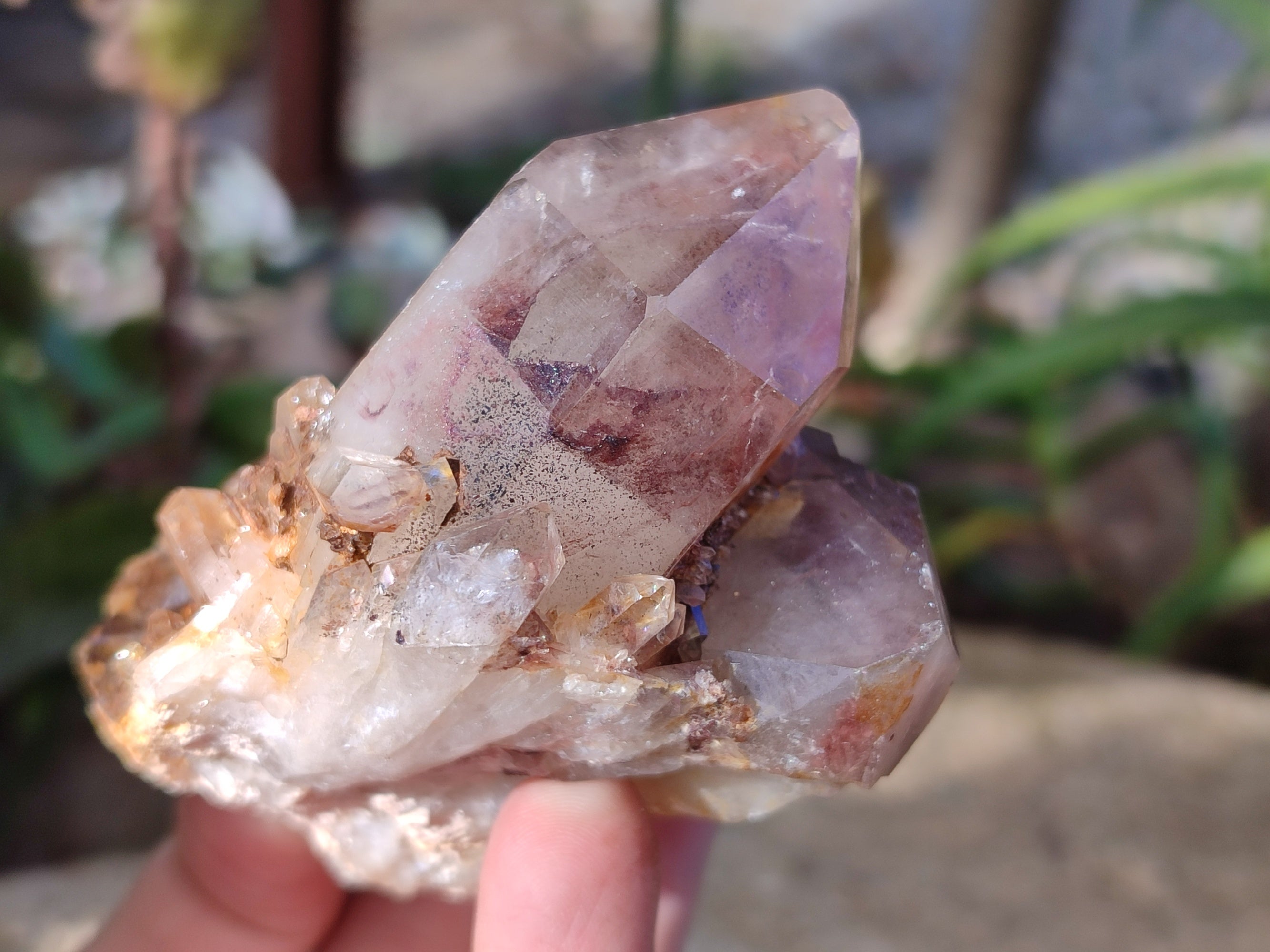 Natural Red Hematoid Quartz Clusters x 12 From Karoi, Zimbabwe - Toprock Gemstones and Minerals 