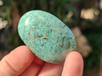 Polished Amazonite Palm Stones x 24 From Madagascar