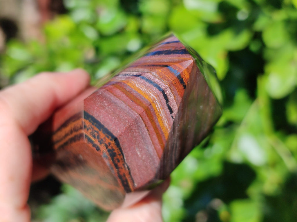 Polished Banded Tiger Iron Points x 2 From Northern Cape, South Africa - Toprock Gemstones and Minerals 