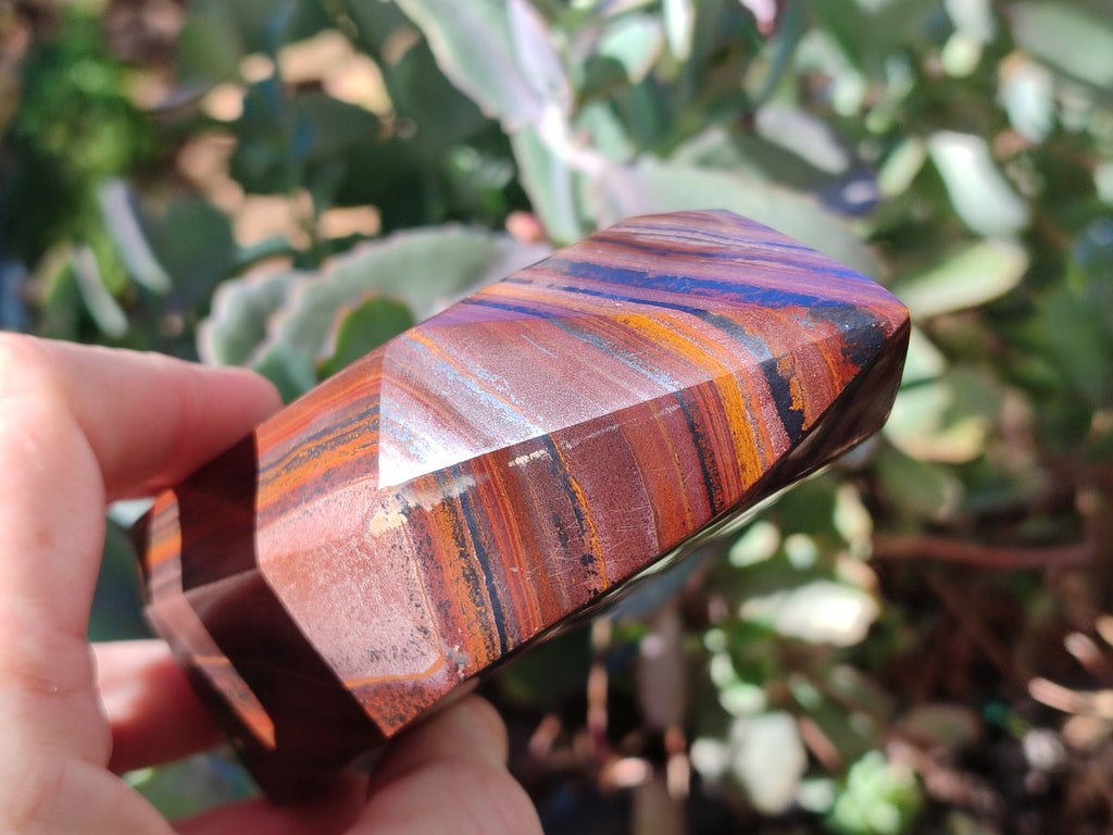 Polished Banded Tiger Iron Points x 2 From Northern Cape, South Africa - Toprock Gemstones and Minerals 
