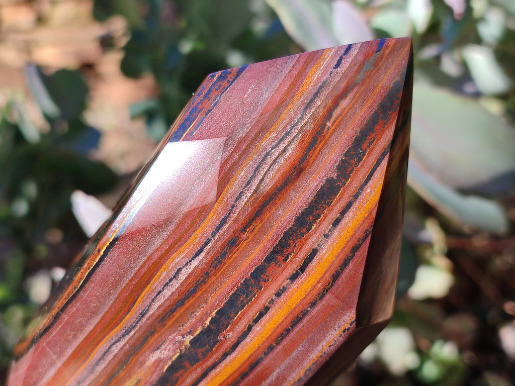 Polished Banded Tiger Iron Points x 2 From Northern Cape, South Africa - Toprock Gemstones and Minerals 