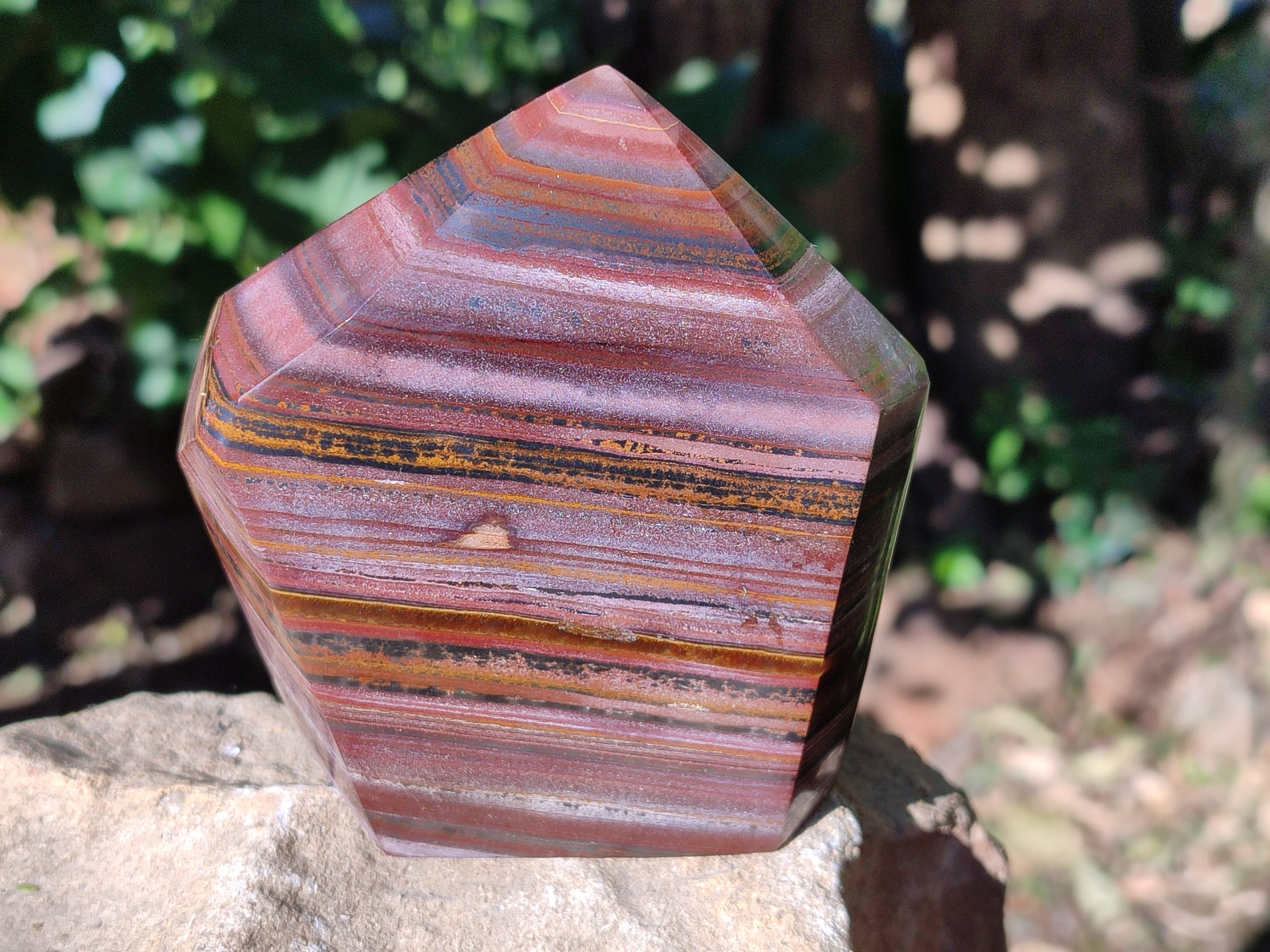 Polished Banded Tiger Iron Points x 2 From Northern Cape, South Africa - Toprock Gemstones and Minerals 