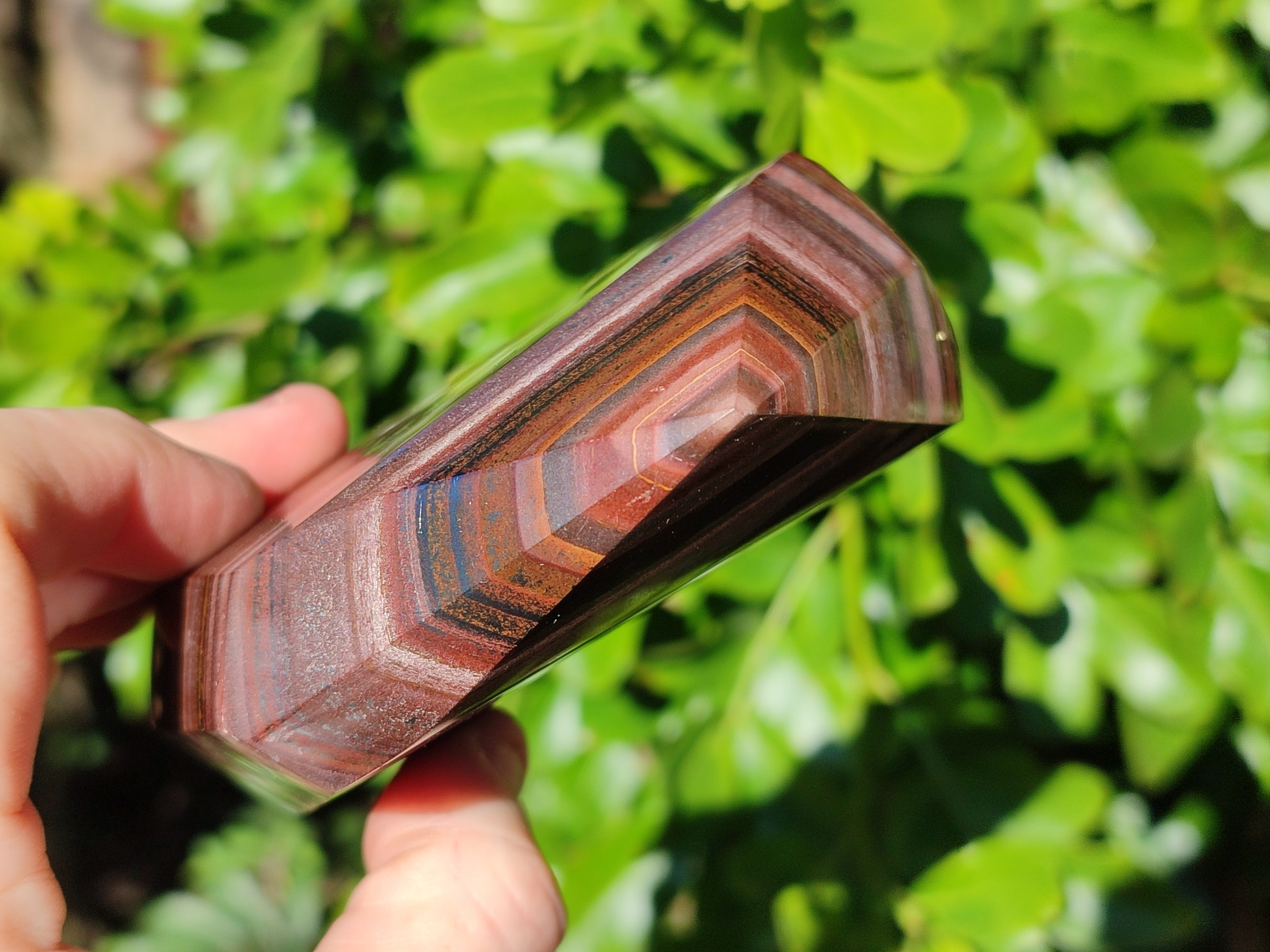 Polished Banded Tiger Iron Points x 2 From Northern Cape, South Africa - Toprock Gemstones and Minerals 