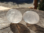 Polished Girasol Pearl Quartz Palm Stones x 20 From Ambatondrazaka, Madagascar - Toprock Gemstones and Minerals 