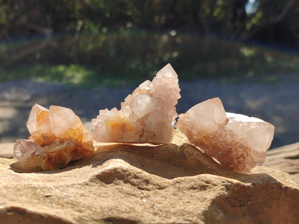 Natural Mix of Spirit Quartz Clusters x 35 From Boekenhouthoek, South Africa - Toprock Gemstones and Minerals 