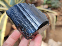 Natural Schorl Tourmaline with Hyalite Opal and Smoky Quartz x 5 From Erongo, Namibia - Toprock Gemstones and Minerals 