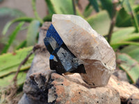 Natural Schorl Tourmaline with Hyalite Opal and Smoky Quartz x 5 From Erongo, Namibia - Toprock Gemstones and Minerals 