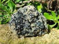 Natural Schorl Tourmaline with Hyalite Opal and Smoky Quartz x 5 From Erongo, Namibia - Toprock Gemstones and Minerals 