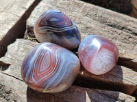 Polished Red Sashe River Agate Free Forms x 24 From Zimbabwe - Toprock Gemstones and Minerals 