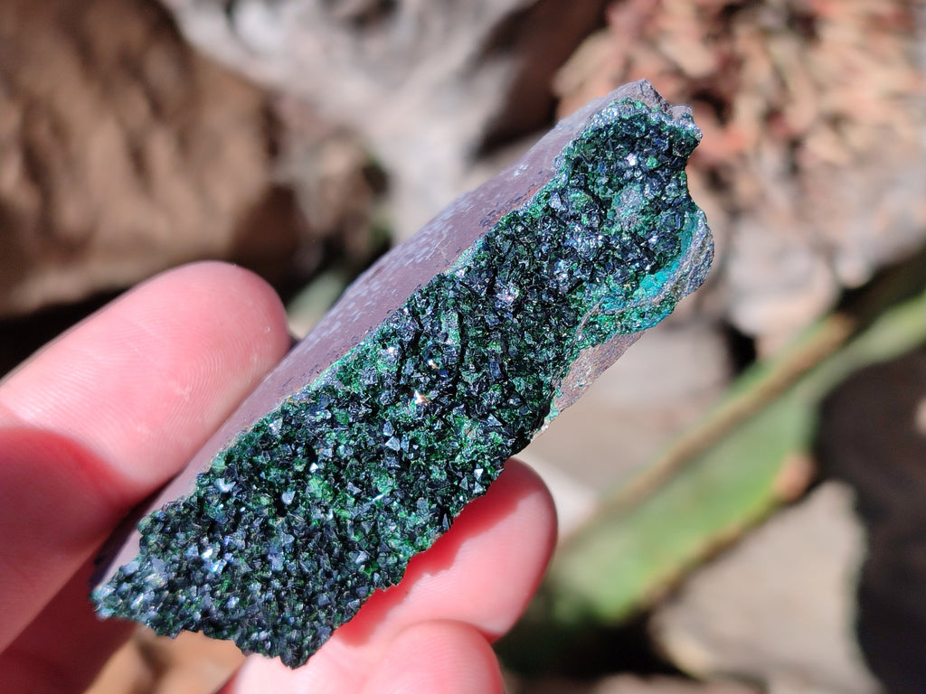 Natural Libethenite Crystals On Dolomite Matrix Specimens x 12 From Shituru, Congo - Toprock Gemstones and Minerals 