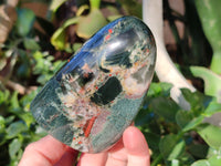 Polished Bloodstone Standing Free Forms x 2 From Swaziland