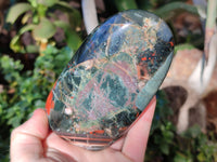 Polished Bloodstone Standing Free Forms x 2 From Swaziland
