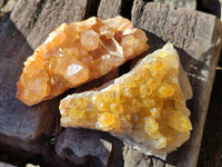 Natural Limonite Quartz Clusters x 6 From Solwezi, Zambia - Toprock Gemstones and Minerals 