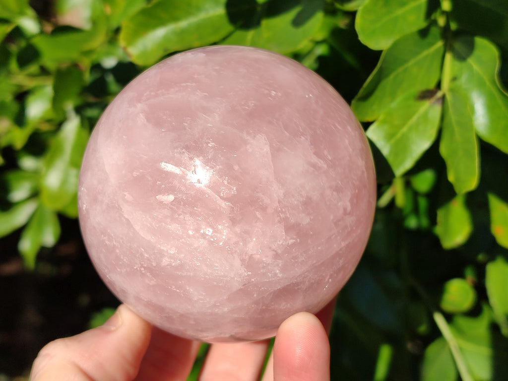 Polished Rose Quartz Spheres x 3 From Ambatondrazaka, Madagascar - Toprock Gemstones and Minerals 