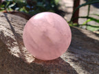 Polished Rose Quartz Spheres x 3 From Ambatondrazaka, Madagascar - Toprock Gemstones and Minerals 