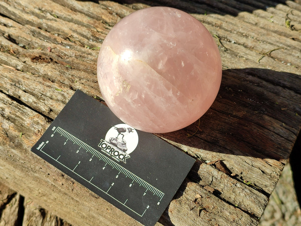Polished Rose Quartz Spheres x 3 From Ambatondrazaka, Madagascar - Toprock Gemstones and Minerals 