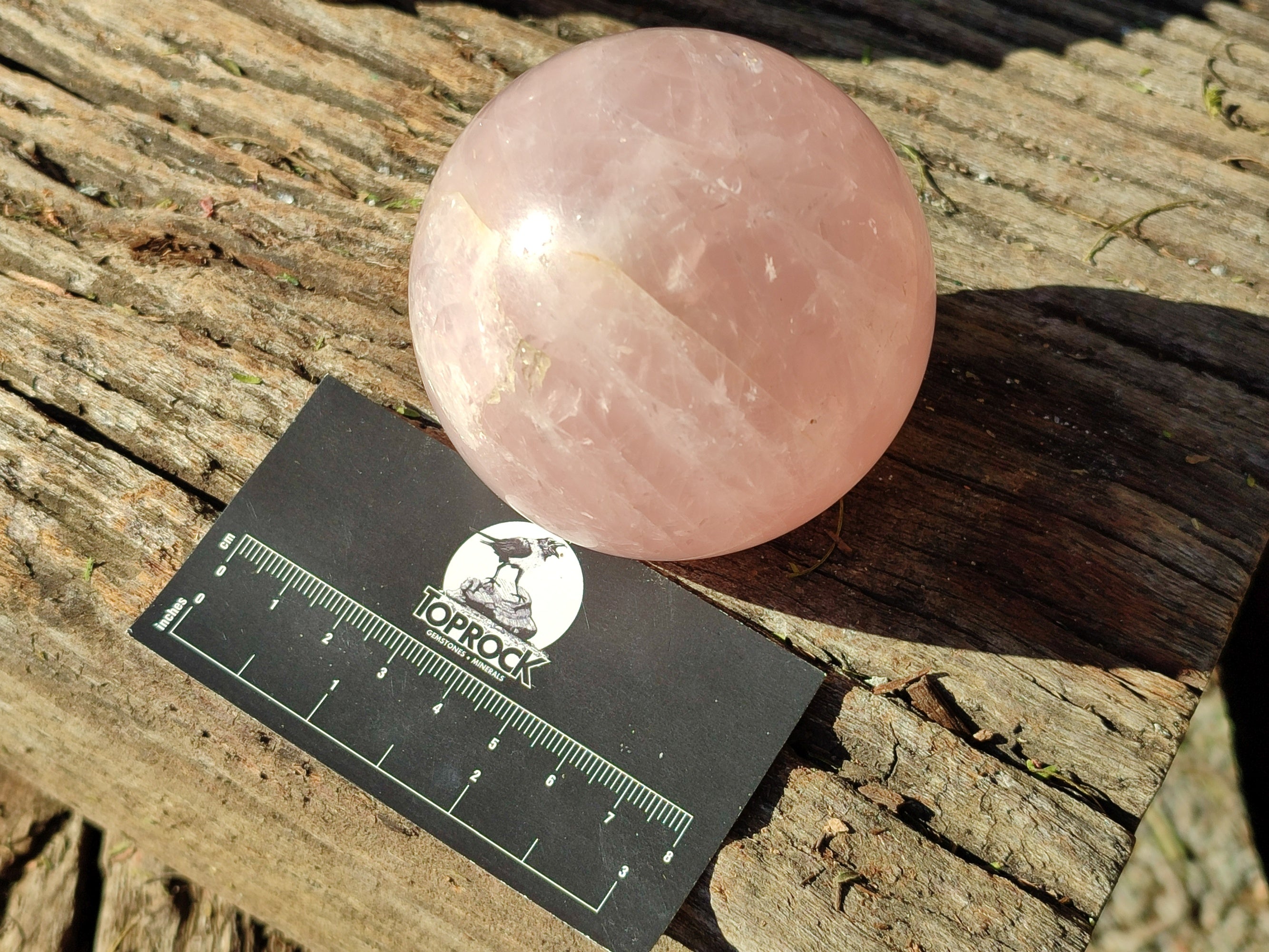 Polished Rose Quartz Spheres x 3 From Ambatondrazaka, Madagascar - Toprock Gemstones and Minerals 