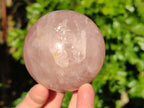 Polished Rose Quartz Spheres x 3 From Ambatondrazaka, Madagascar - Toprock Gemstones and Minerals 