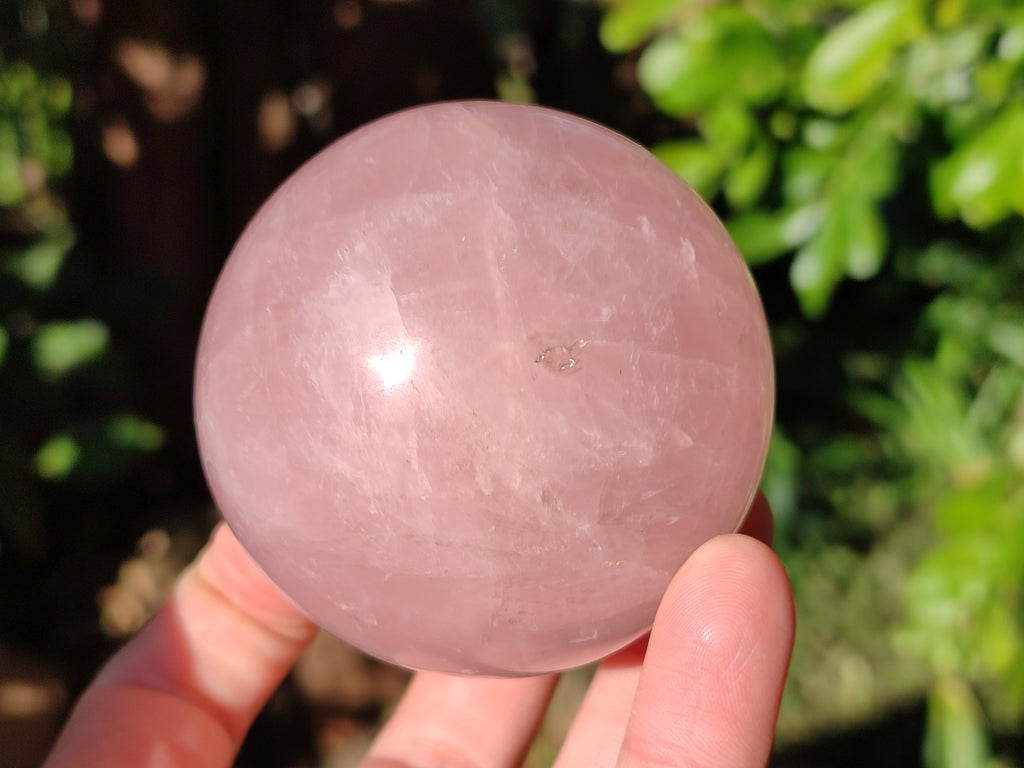 Polished Rose Quartz Spheres x 3 From Ambatondrazaka, Madagascar - Toprock Gemstones and Minerals 