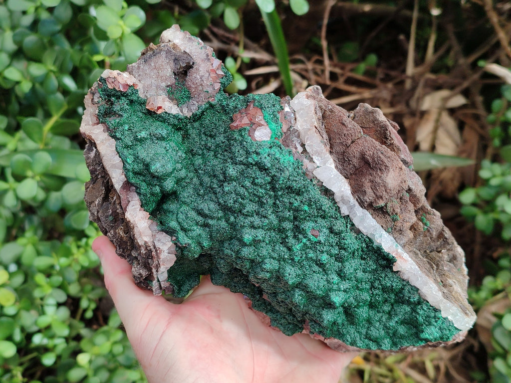 Natural Ball Malachite On Dolomite Matrix Specimens x 1 From Kambove, Congo - Toprock Gemstones and Minerals 