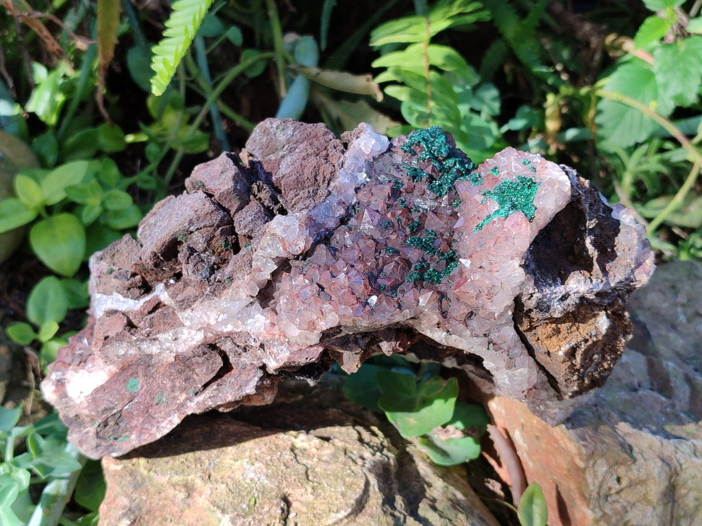 Natural Ball Malachite On Dolomite Matrix Specimens x 1 From Kambove, Congo - Toprock Gemstones and Minerals 