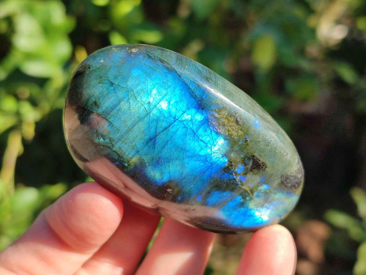 Polished Labradorite Palm Stones x 24 From Tulear, Madagascar - Toprock Gemstones and Minerals 