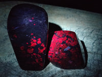 Polished Ruby Corundum In Chrome Verdite Standing Free Forms x 5 From Zimbabwe - Toprock Gemstones and Minerals 
