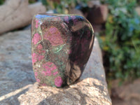 Polished Ruby Corundum In Chrome Verdite Standing Free Forms x 5 From Zimbabwe - Toprock Gemstones and Minerals 