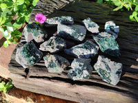 Natural Libethenite Crystals On Dolomite Matrix Specimens x 12 From Shituru, Congo