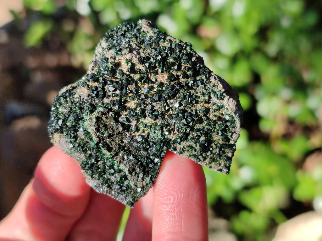 Natural Libethenite Crystals On Dolomite Matrix Specimens x 12 From Shituru, Congo - Toprock Gemstones and Minerals 