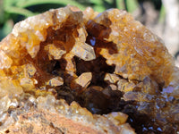 Natural Limonite Quartz Clusters x 2 From Solwezi, Zambia