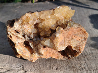 Natural Limonite Quartz Clusters x 2 From Solwezi, Zambia